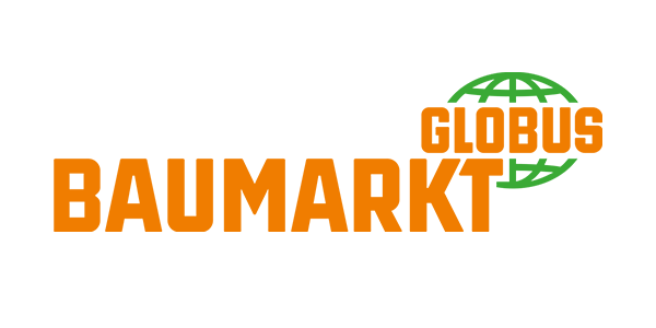 Logo des Globus Baumarktes in orange und grün
